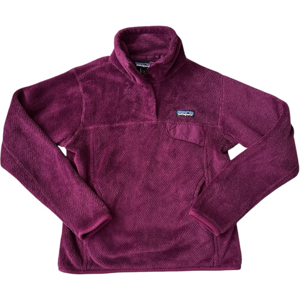 Patagonia Re-Tool Snap T Pullover Fleece Jacket Women’s Small Maroon Purple